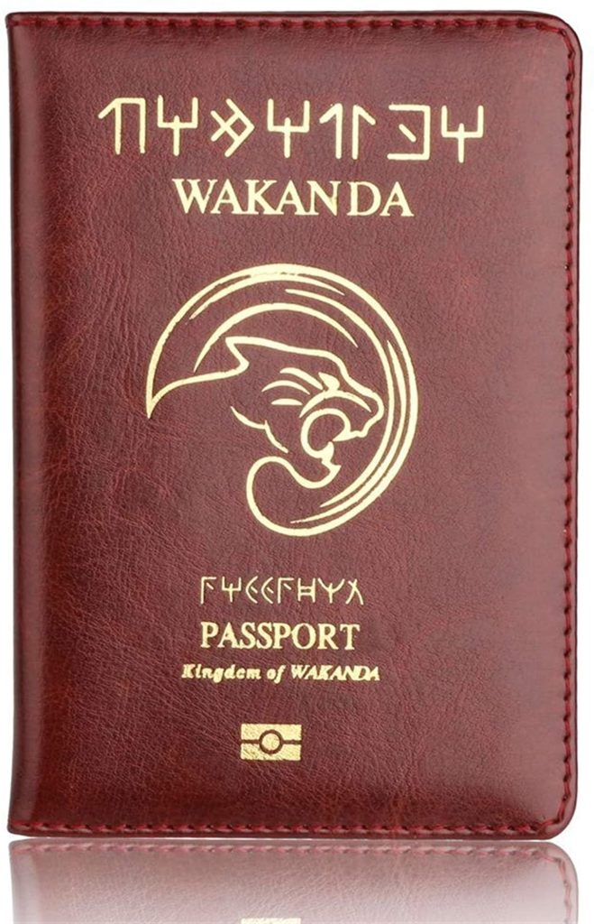 protège passport wakanda brun