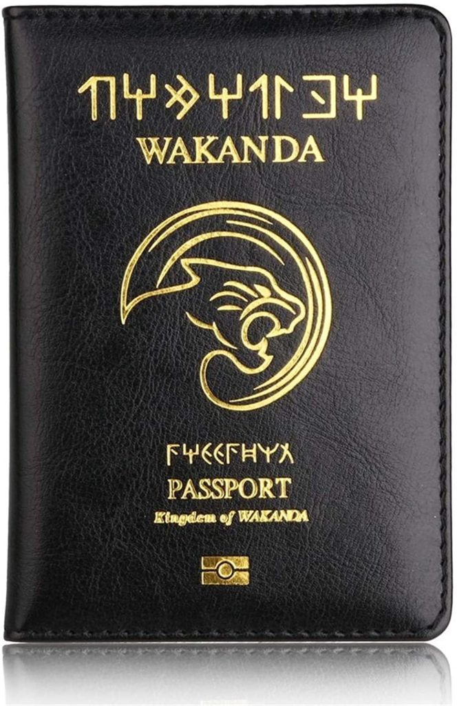 protège passport wakanda noir